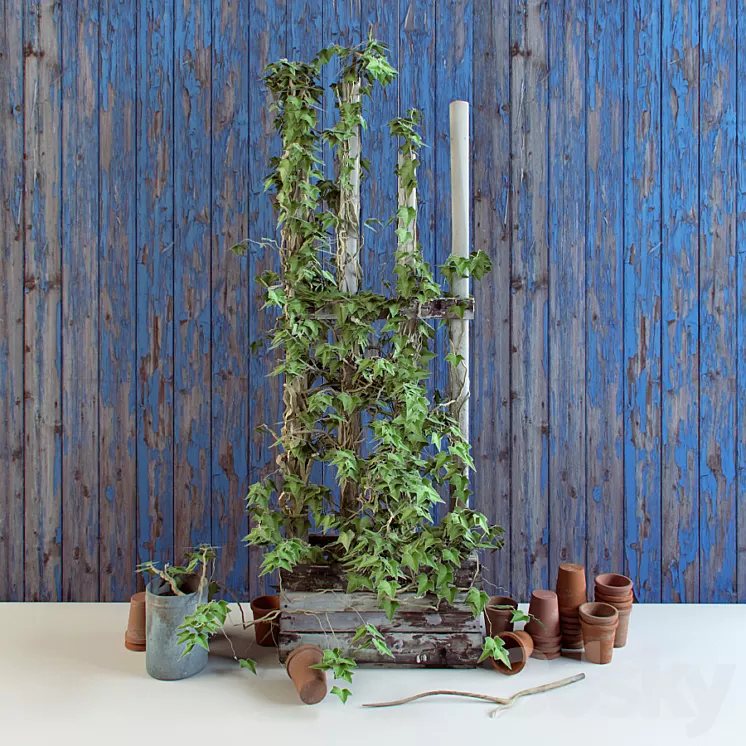 set for the garden 3D Model