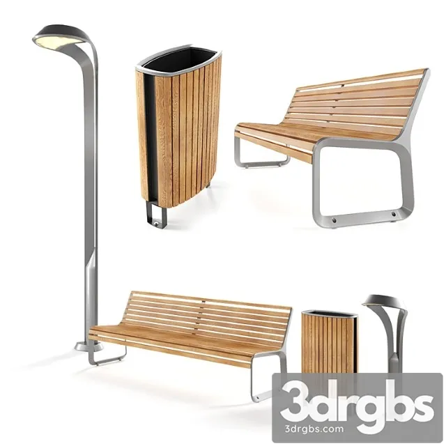 Set for the park 3D Model Download