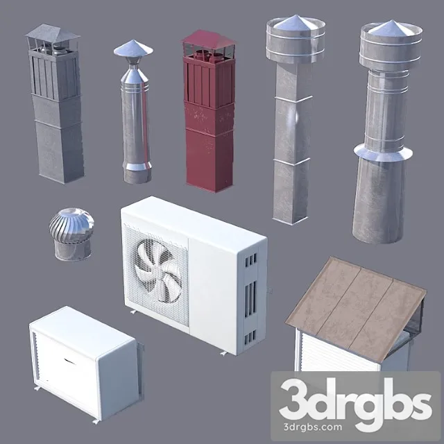 Set For The Roofing Of Houses 01 3D Model Download Set For The Roofing Of Houses 01 3D Model Download