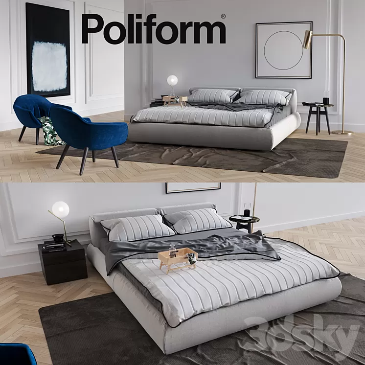 Set from Poliform Bolton 3D Model