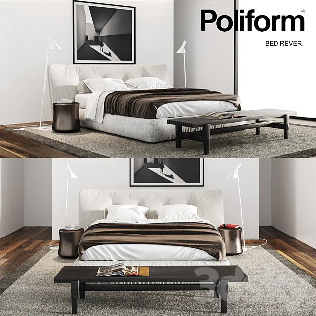 Set from Poliform Rever 3DModel Set from Poliform Rever 3DModel