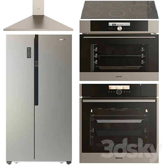 Set Gorenje Appliance 3D Model Set Gorenje Appliance 3D Model