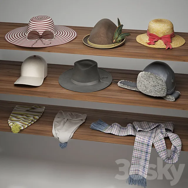 set headdresses 3DModel