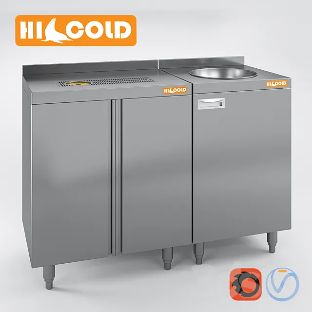 Set HiCold bar equipment NBMDSO-4 _ 5B-12 NBMSZKP _ 5BP NBMSZKSO-7 _ 5B NBMSZR-5 _ 5B NBMKM-8 _ 5B NBMSUN-5 _ 5B 3D Model