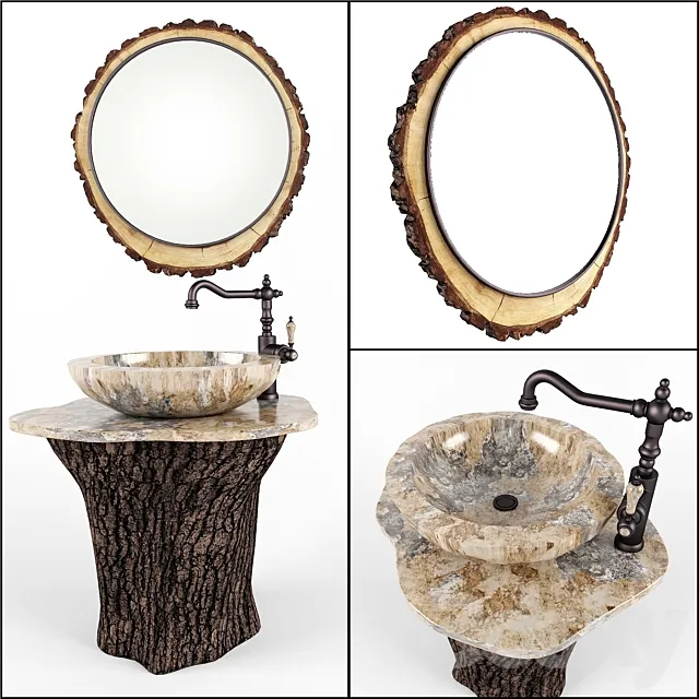 Set in the bathroom 3D Model Set in the bathroom 3D Model