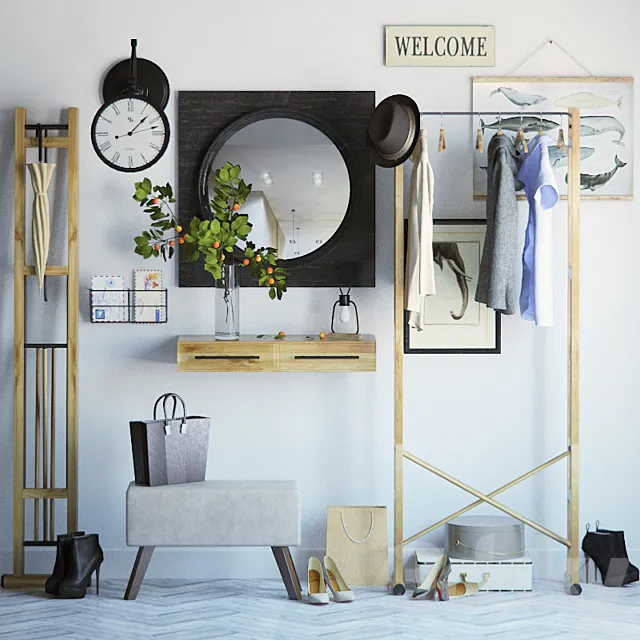 Set in the hallway 3D Model