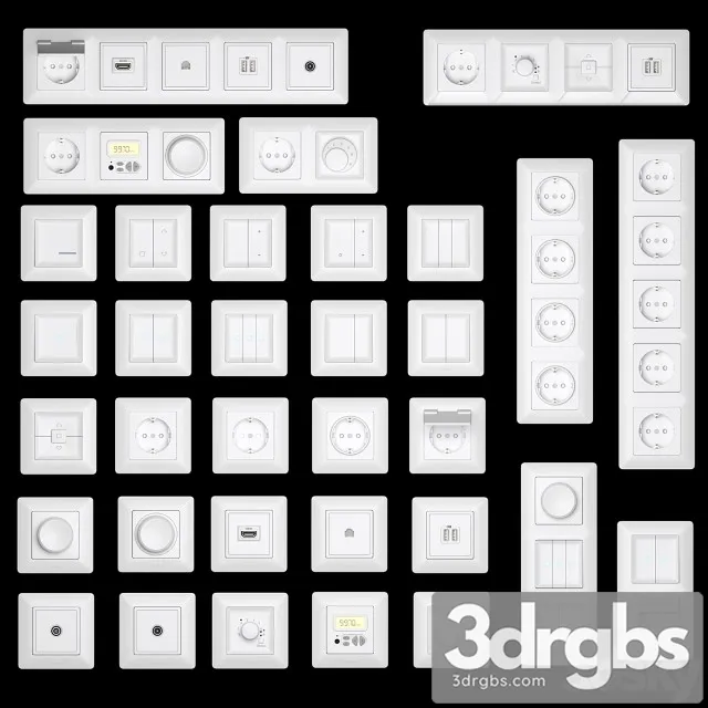 Set Legrand Valena Life 3D Model Download