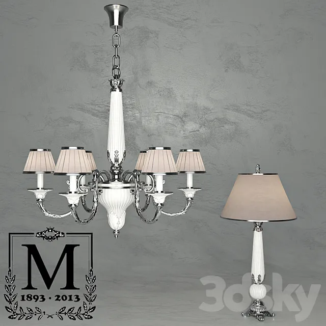 Set Mariner – a chandelier and table lamp 3D Model