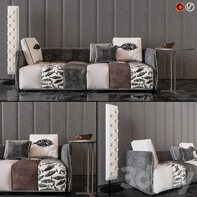 Set mebeli_4 3D Model Set mebeli_4 3D Model