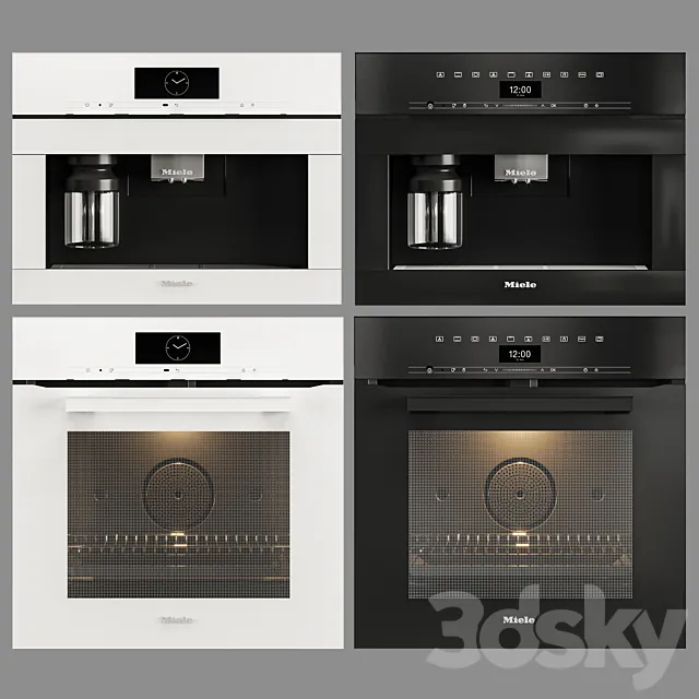 Set miele appliance_01 3D Model Set miele appliance_01 3D Model