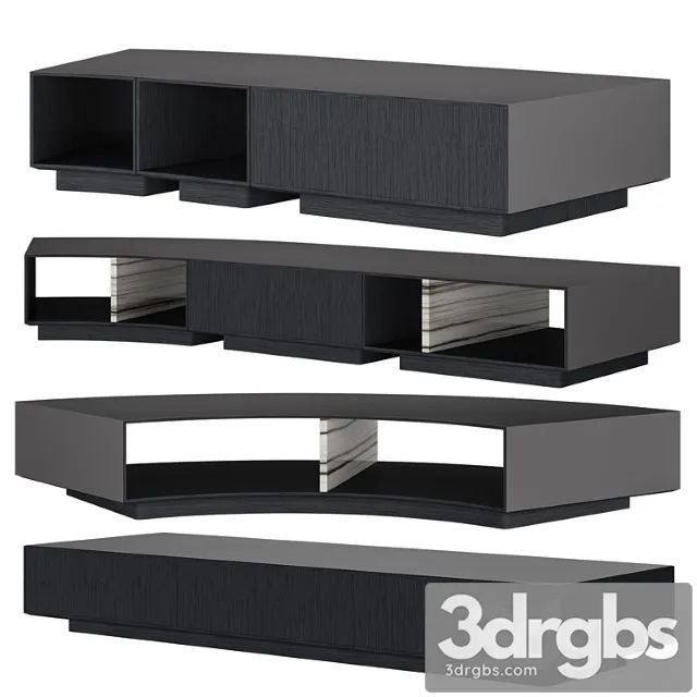 Set minotti amber 2 3D Model Download