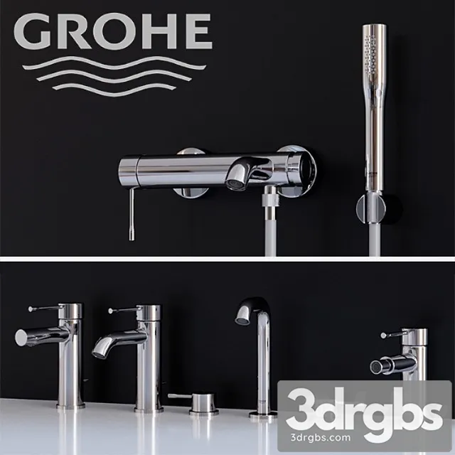 Set mixer Grohe Essence New Part 1 3D Model Download