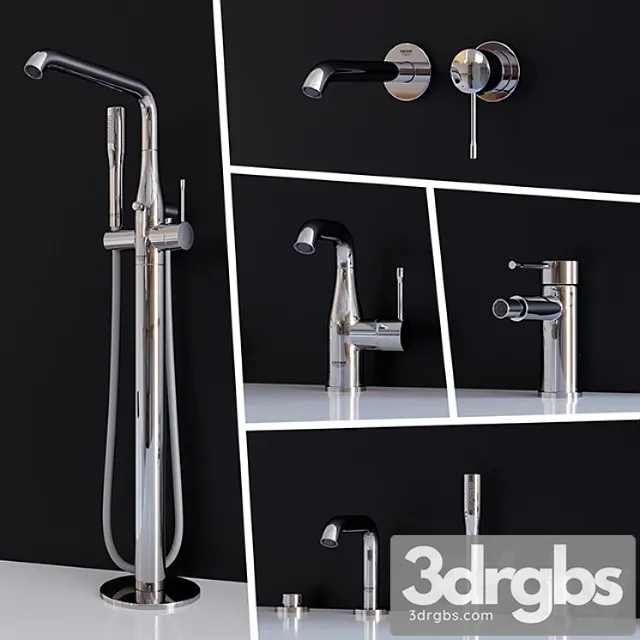 Set mixer Grohe Essence New Part 2 3D Model Download