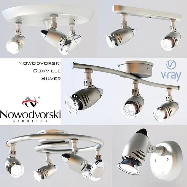 Set Nowodvorski Colville Silver 3D Model Set Nowodvorski Colville Silver 3D Model