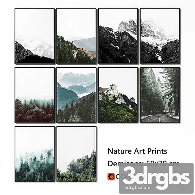 Set of 10 decor 3D Model Download