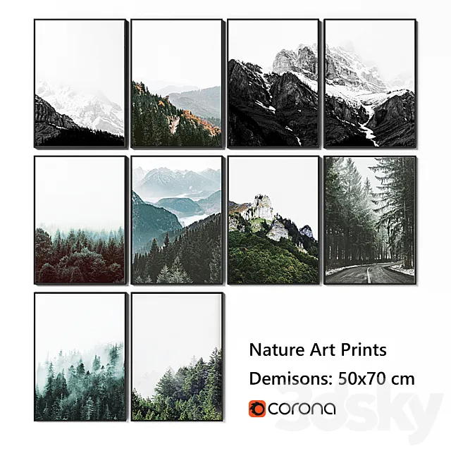 Set of 10 Decor 3DModel Set of 10 Decor 3DModel