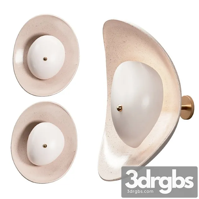 Set of 2 free form wall sconces by elsa foulon Set of 2 free form wall sconces by elsa foulon
