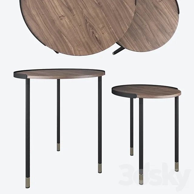 Set of 2 tables ALINER CC0756M46. La Forma 3DModel