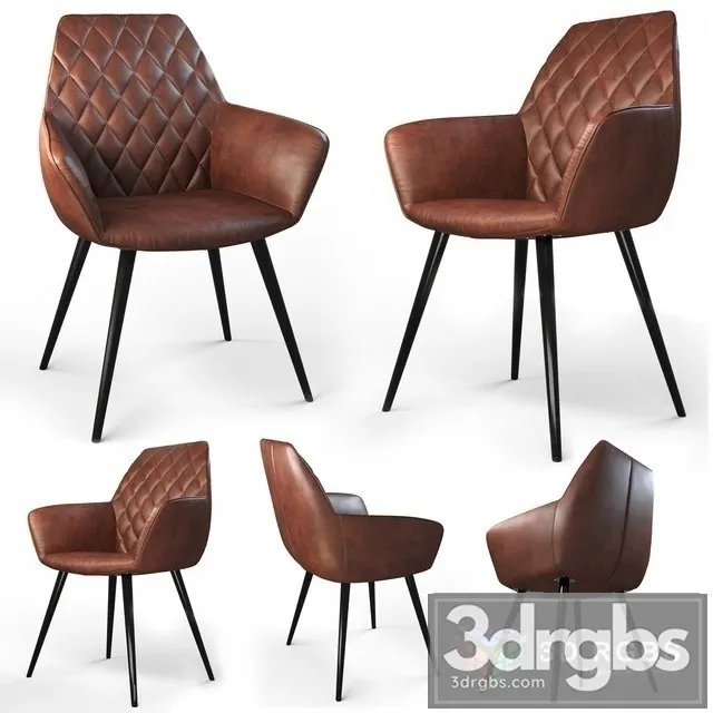 Set of 2 Xena Eco Leather Dining Chair 3D Model Download Set of 2 Xena Eco Leather Dining Chair 3D Model Download