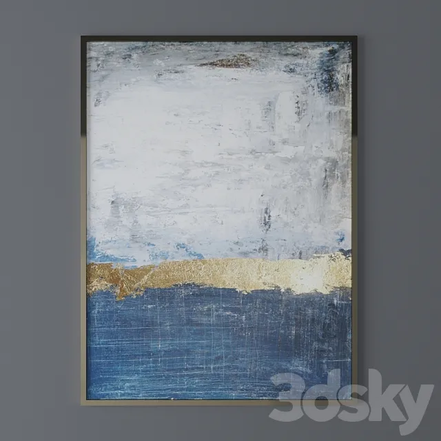 Set of abstract paintings 35 3D Model Set of abstract paintings 35 3D Model