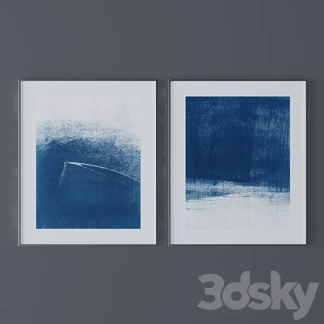 Set of abstract paintings 41 3D Model Set of abstract paintings 41 3D Model