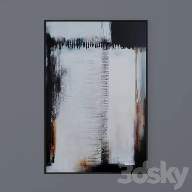 Set of abstract paintings 42 3D Model Set of abstract paintings 42 3D Model