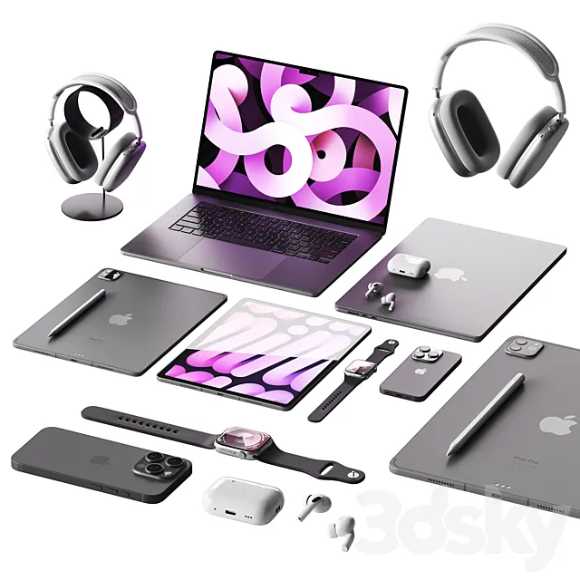 Set of Apple equipment 1 Free Download