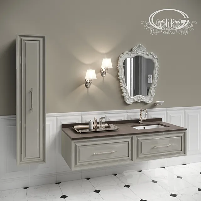 Set of bathroom furniture Gaia # 1 3DModel Set of bathroom furniture Gaia # 1 3DModel