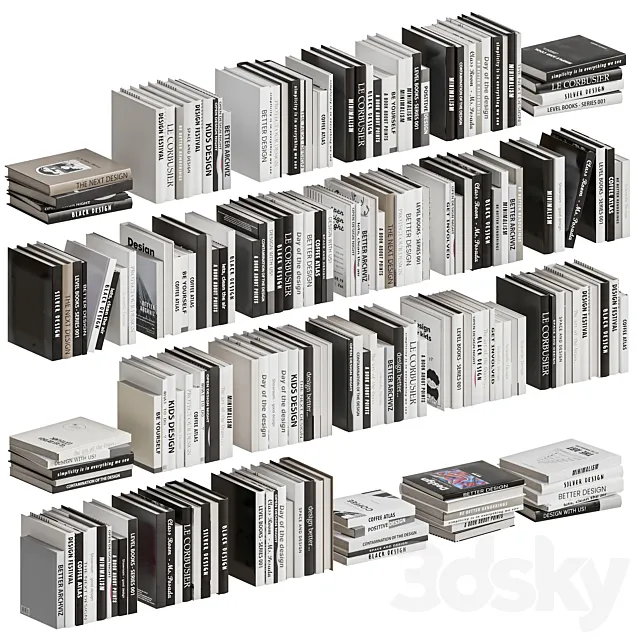 Set of Books 01 3DModel Set of Books 01 3DModel