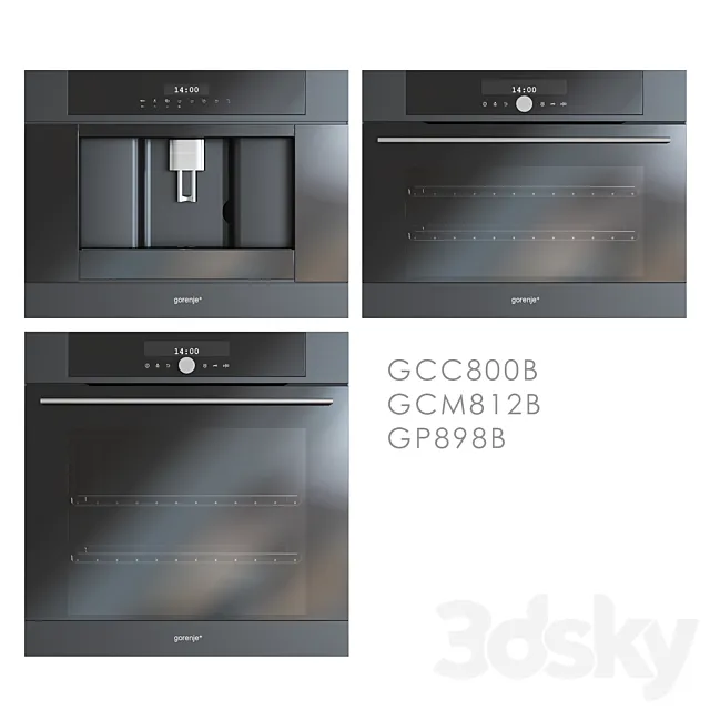 Set of built-in kitchen appliances Gorenje 3D Model Set of built-in kitchen appliances Gorenje 3D Model