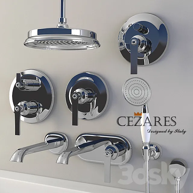 Set of built-in sanitary ware Cezares Liberty 3DModel