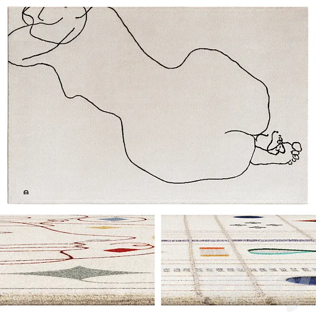 Set of carpets RABARI by NANIMARQUINA 3D Model