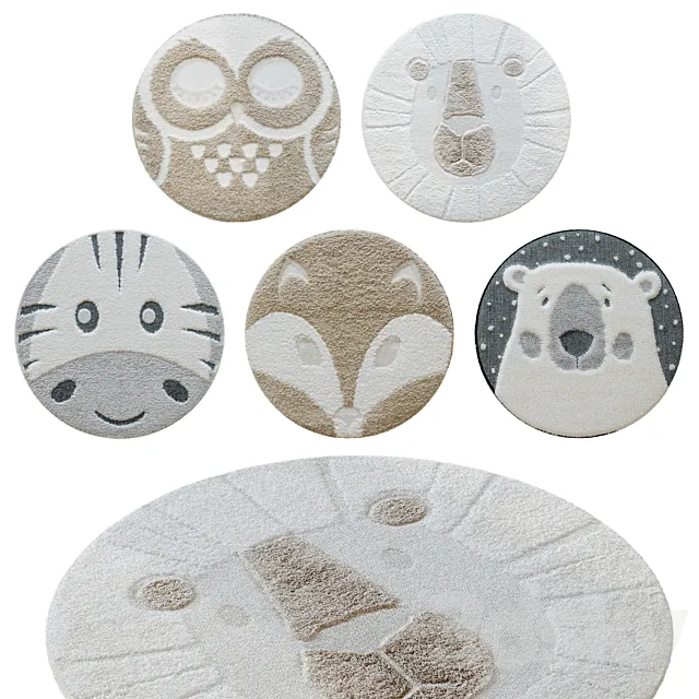 Set of children’s carpets Benuta 3D Model