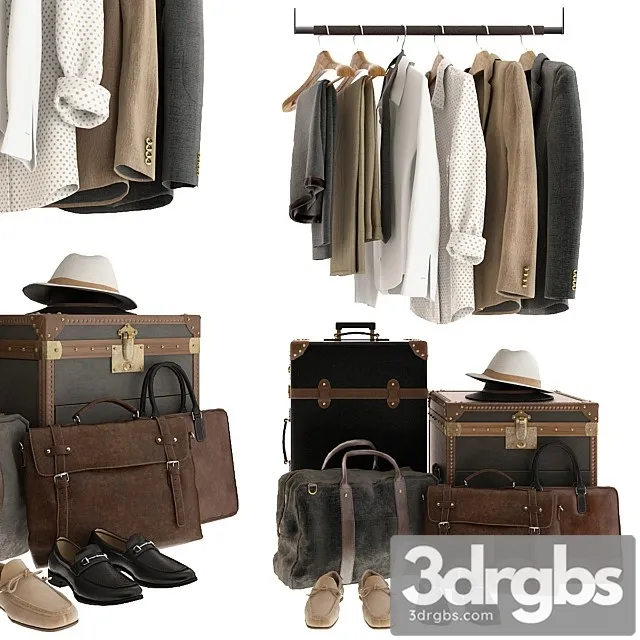 Set of Clothes 1 3D Model Download