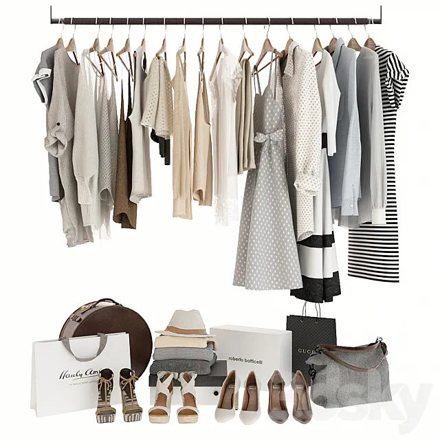 Set of clothes 3D Model Set of clothes 3D Model