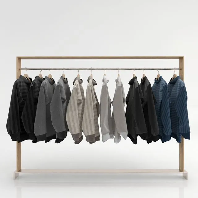 Set of clothes on a hanger B 3D Model