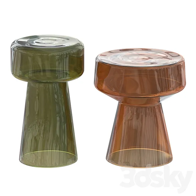 Set of coffee tables Dome deco TA5-G5_TA5-G4 3D Model