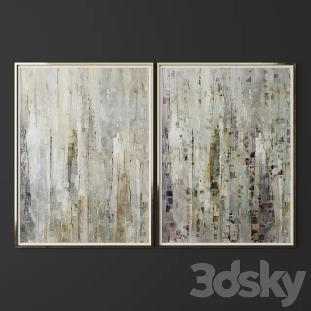 Set of contemporary art 22 3D Model Set of contemporary art 22 3D Model