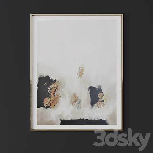 Set of contemporary art 30 3D Model Set of contemporary art 30 3D Model