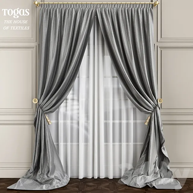 Set of curtains Artemis 3D Model Set of curtains Artemis 3D Model