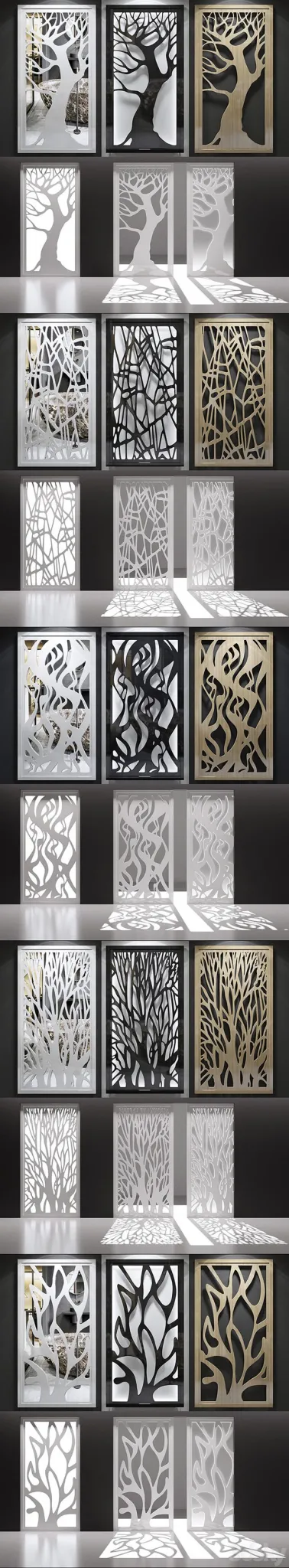 Set of decorative panels_15 3D Model Set of decorative panels_15 3D Model