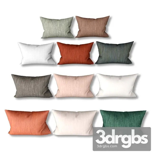 Set of Decorative Sofa Pillows Network 002 3D Model Download Set of Decorative Sofa Pillows Network 002 3D Model Download