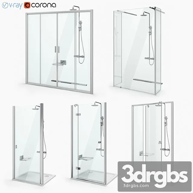 Set of Doors Ravak Set 20 3D Model Download Set of Doors Ravak Set 20 3D Model Download