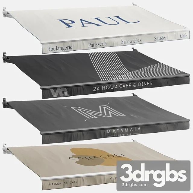 Set of Elbow Marquees 1 Cafe 3D Model Download Set of Elbow Marquees 1 Cafe 3D Model Download