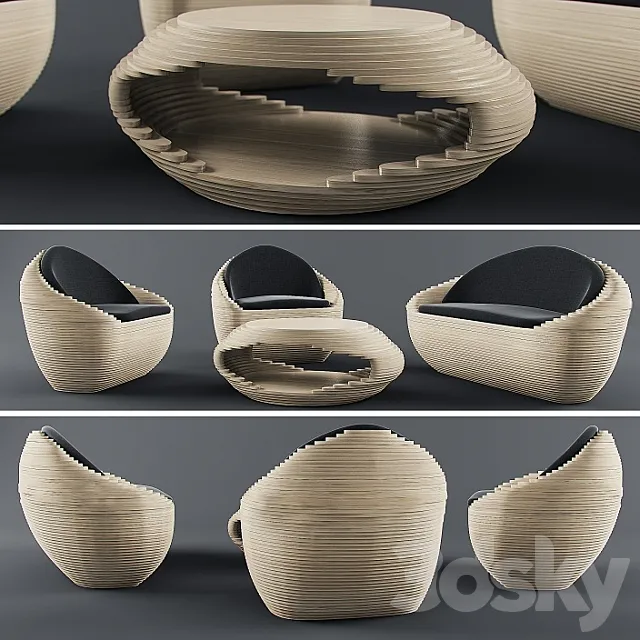 set of furniture 3D Model set of furniture 3D Model