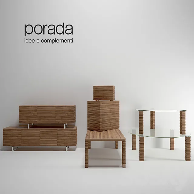 set of furniture from riga porada 3D Model set of furniture from riga porada 3D Model