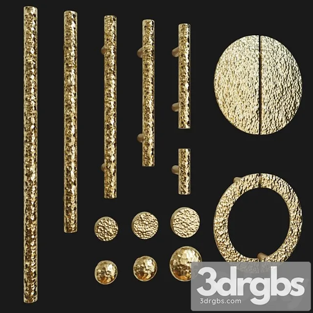 Set of furniture handles