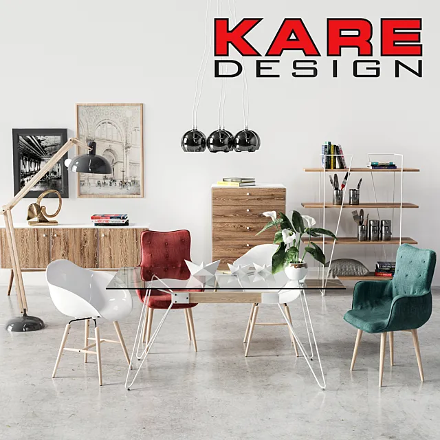 Set of furniture Kare design 3DModel
