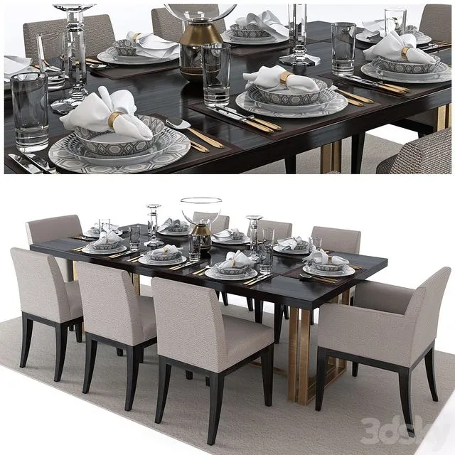 Set of furniture The Sofa & Chair Company (set2) 3D Model