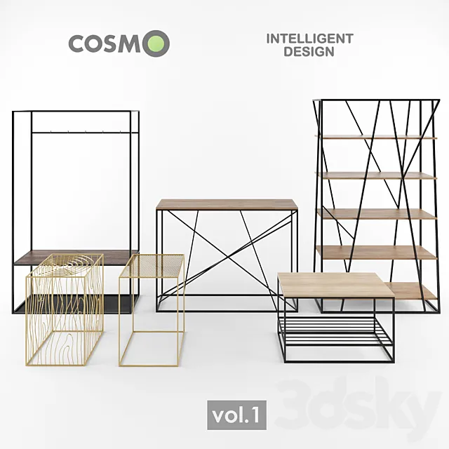 Set of Intelligent Design furniture 3DModel